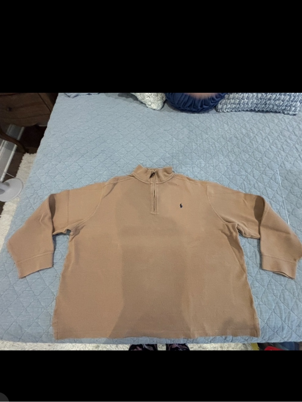 Ralph Lauren Beige/Tan Half-Zip Pullover